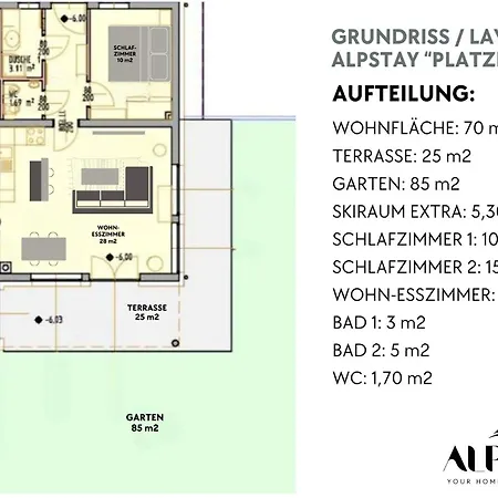Alpstay Platzhirsch - Modern 2-bedroom Family With Garden *
